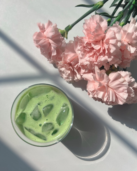 Ren Matcha and Fresh Florals
